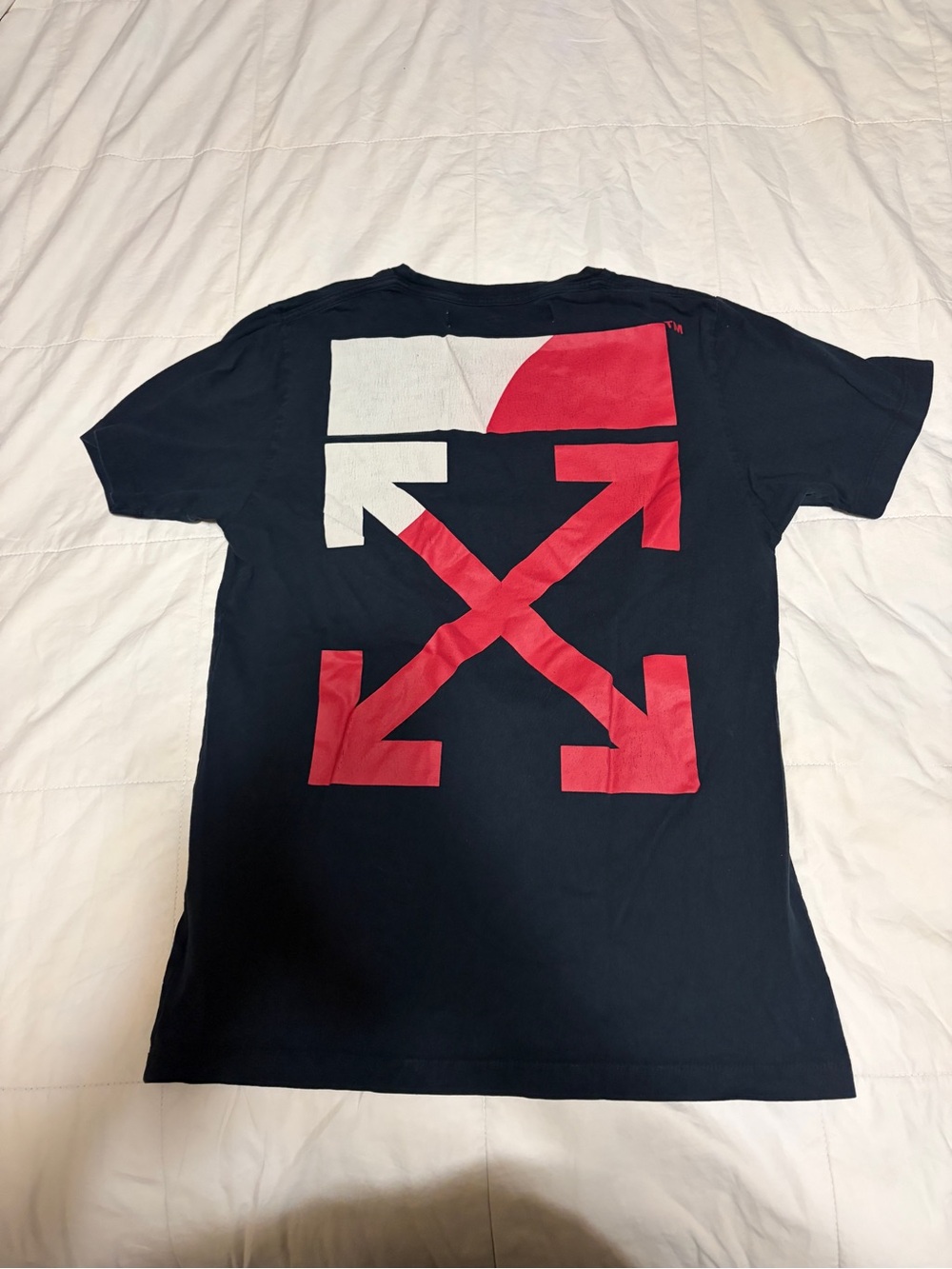 Off White Diagonal Split tee